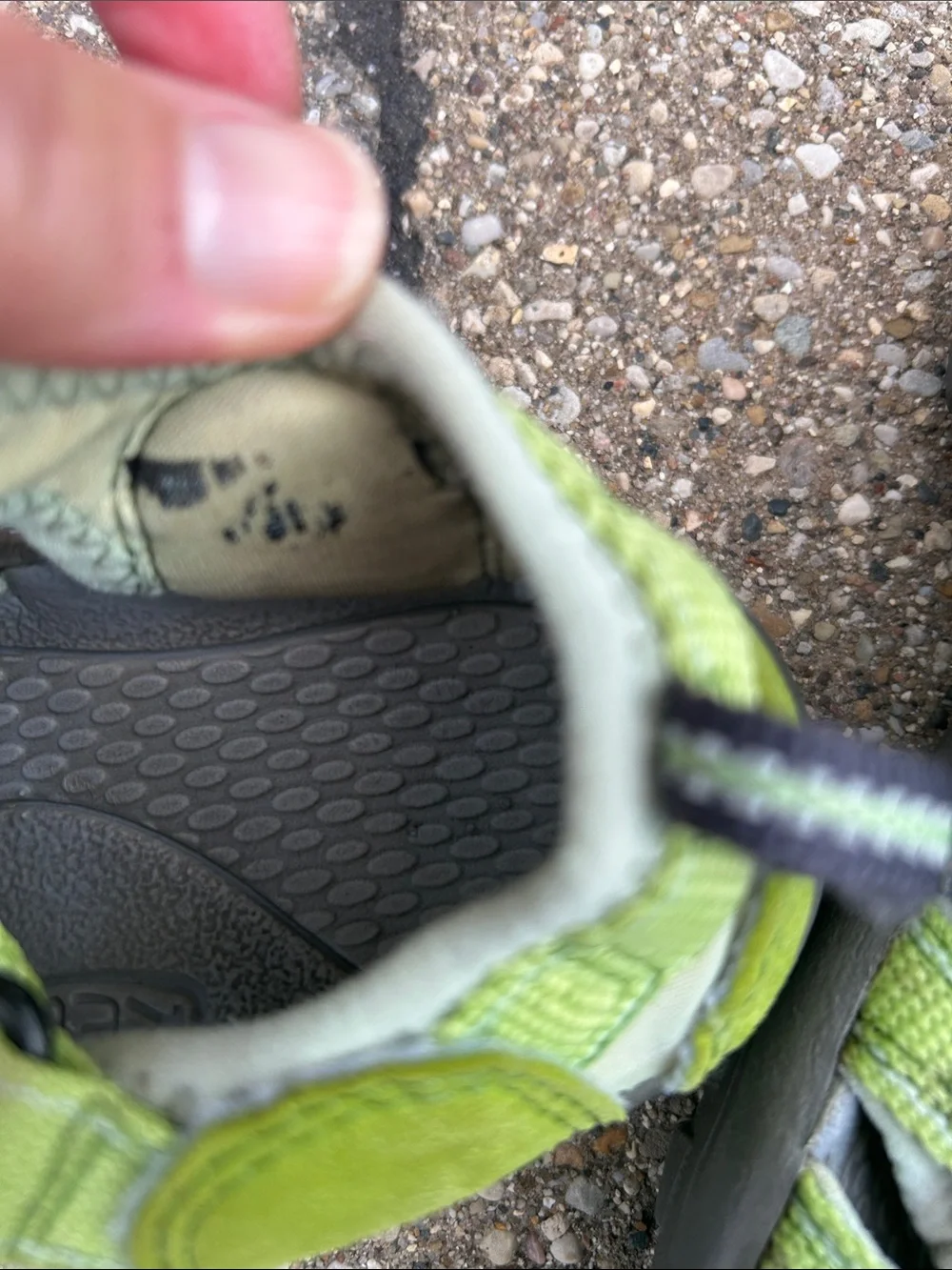 Keen Kids Lime Green and Gray Closed-Toe Outdoor Sandals